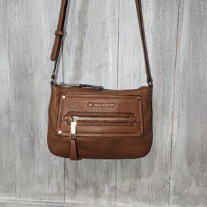Michael Kors Brown Leather Crossbody Bag